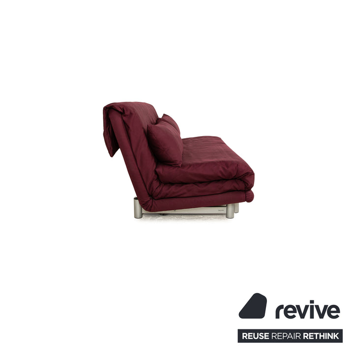 Ligne roset Multy tissu 3 places violet fonction manuelle fonction sommeil canapé canapé convertible