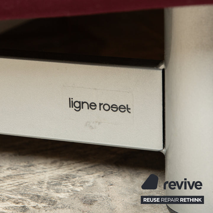 Ligne roset Multy tissu 3 places violet fonction manuelle fonction sommeil canapé canapé convertible
