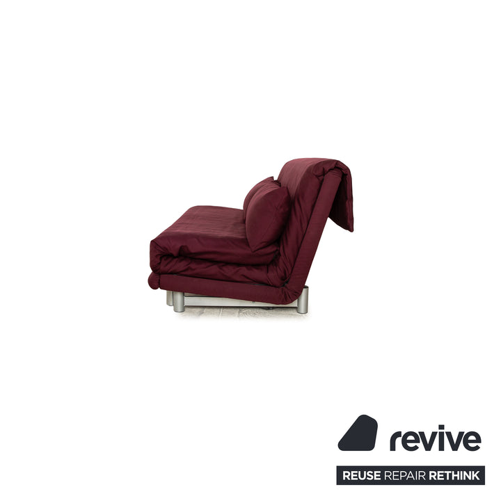 Ligne roset Multy tissu 3 places violet fonction manuelle fonction sommeil canapé canapé convertible