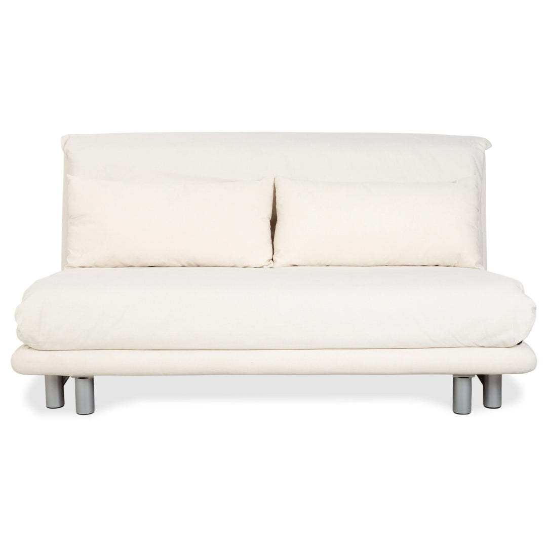 Ligne Roset Multy Fabric Three-Seater White Cream Sofa Bed New Upholstery