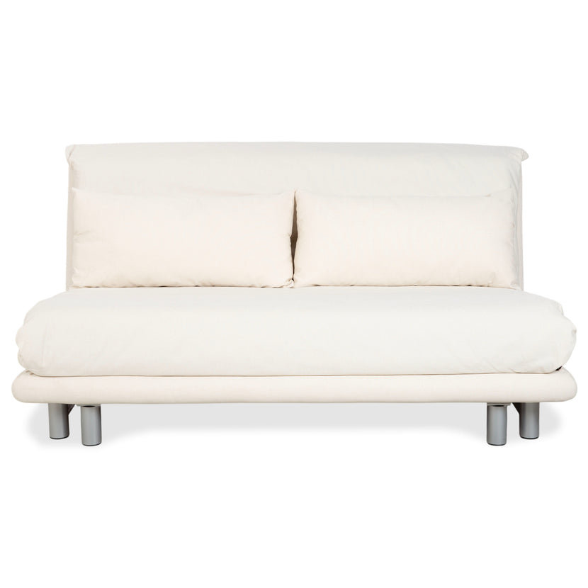 Ligne Roset Multy Tissu Canapé convertible trois places blanc cassé Retapissé