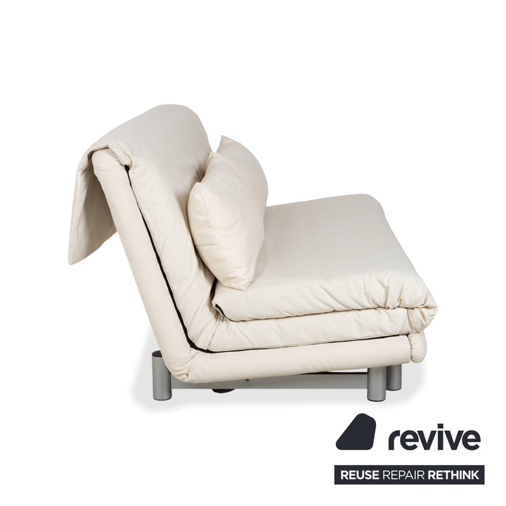 Ligne Roset Multy Stoff Dreisitzer Weiß Creme Schlafsofa Neubezug