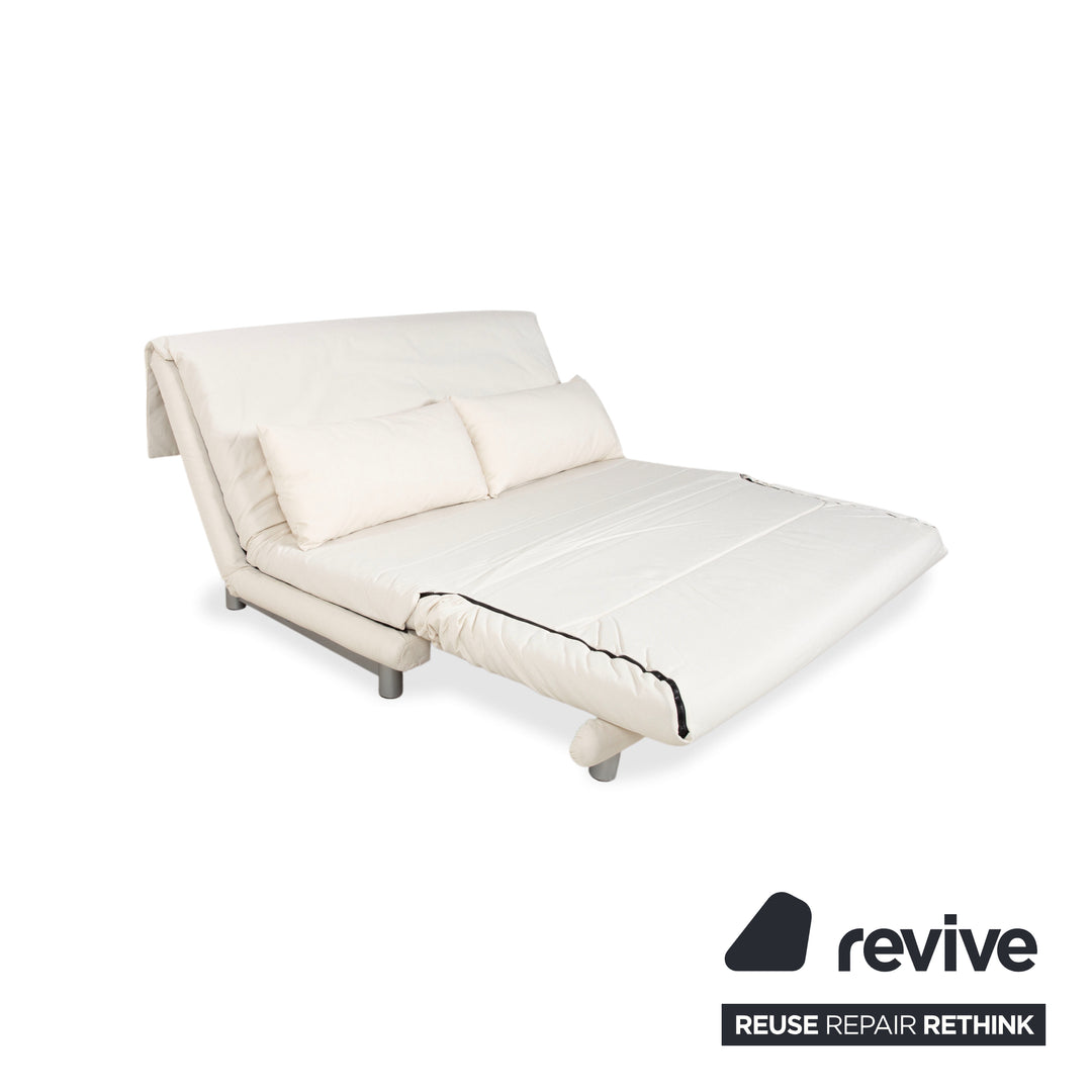 Ligne Roset Multy Stoff Dreisitzer Weiß Creme Schlafsofa Neubezug