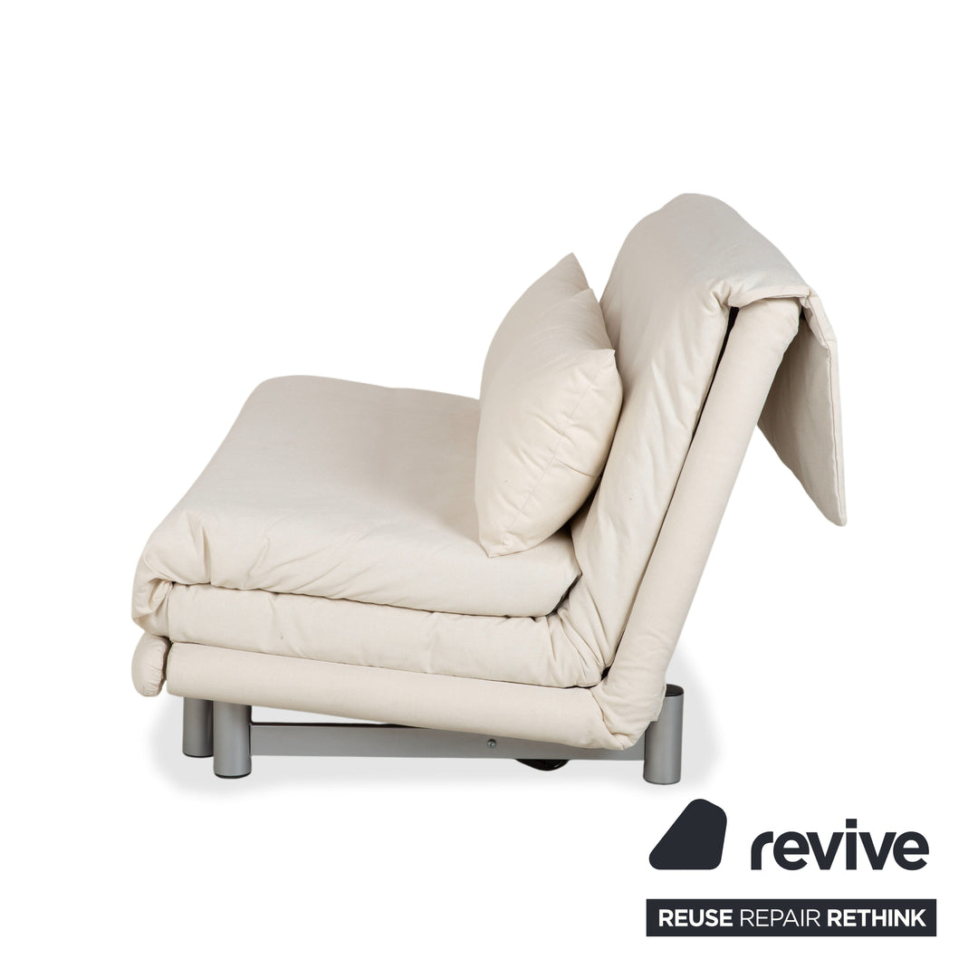 Ligne Roset Multy Stoff Dreisitzer Weiß Creme Schlafsofa Neubezug