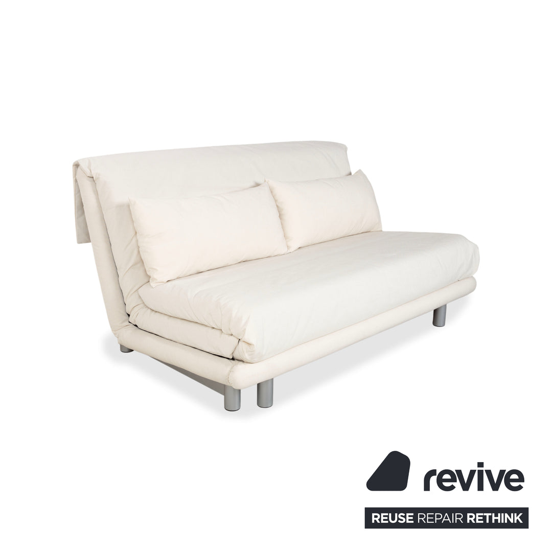 Ligne Roset Multy Stoff Dreisitzer Weiß Creme Schlafsofa Neubezug