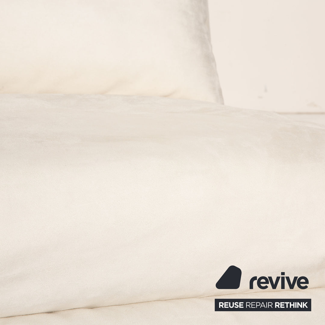 ligne roset Multy fabric three-seater white sofa couch sofa bed new cover