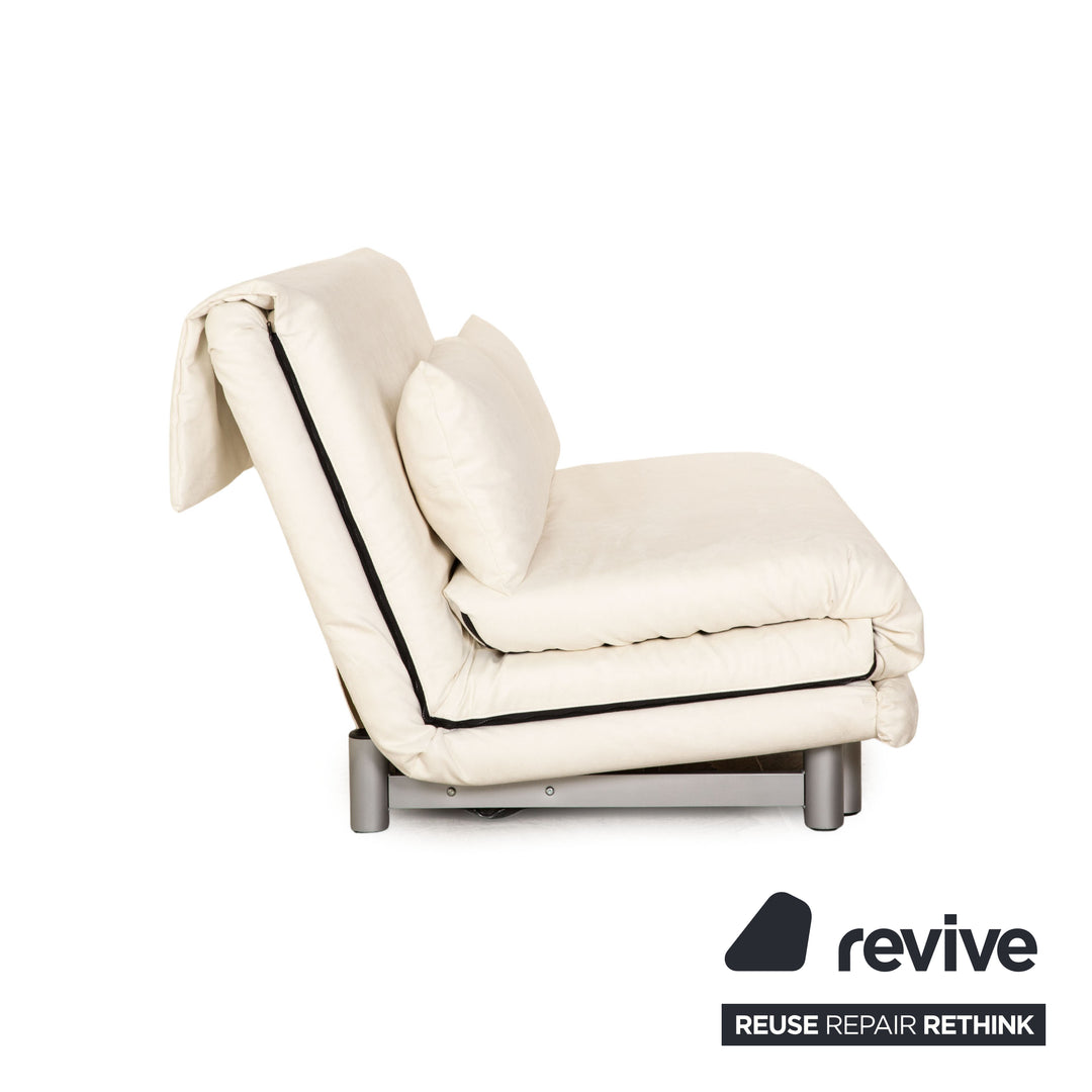 Ligne roset Canapé 3 places en tissu Multy blanc, housse neuve