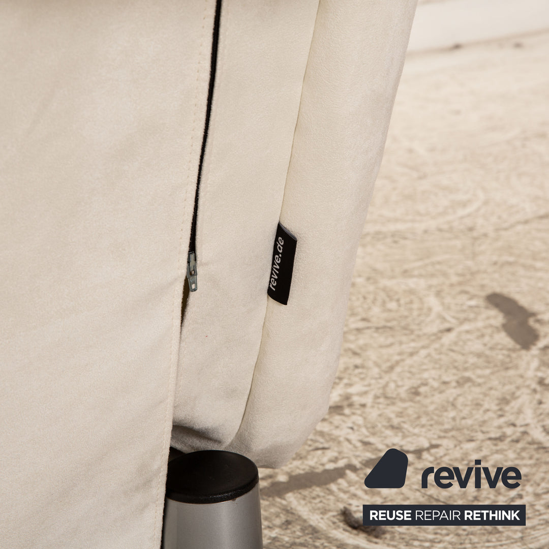 ligne roset Multy fabric three-seater white sofa couch sofa bed new cover