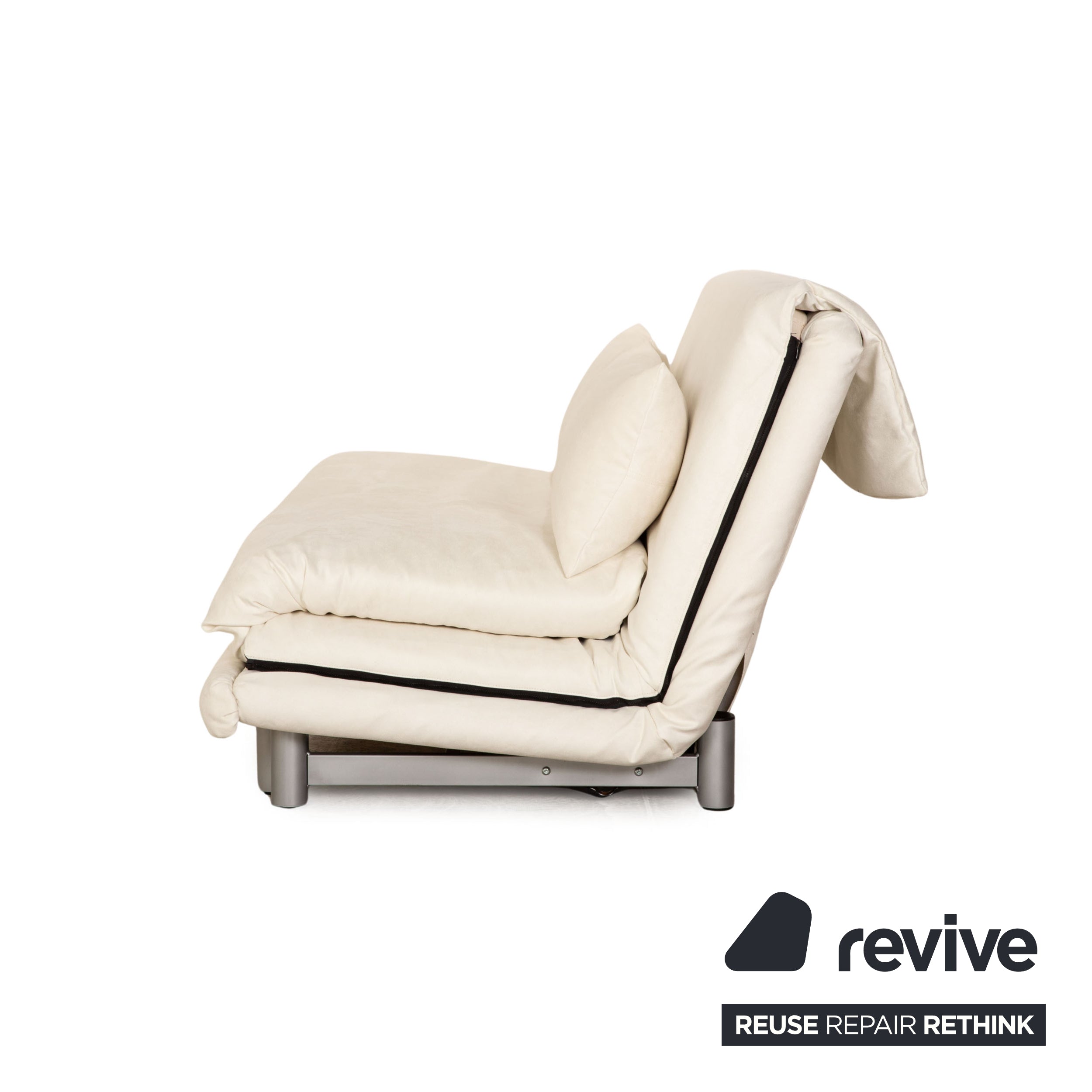 ligne roset Multy fabric three-seater white sofa couch sofa bed new cover