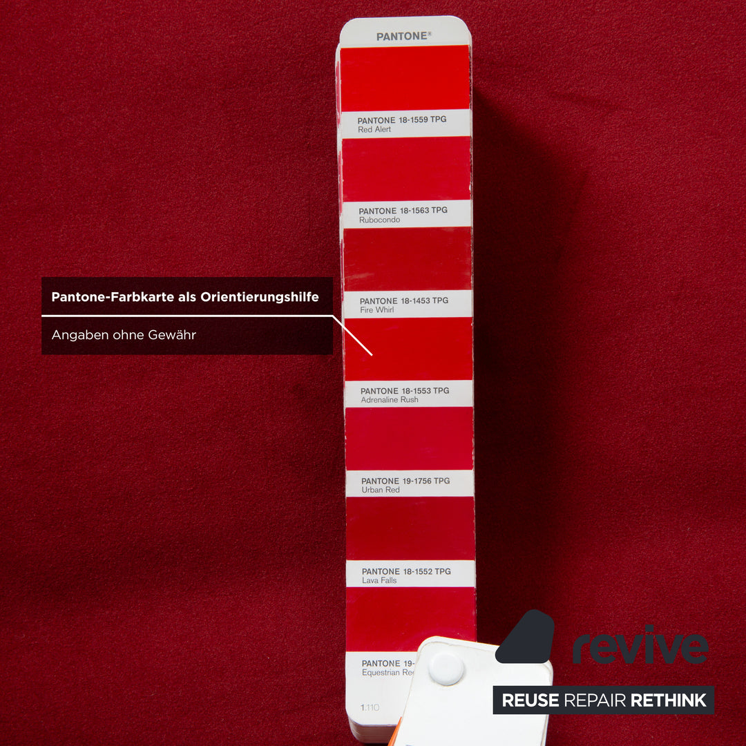 Ligne Roset Multy fabric red manual sleeper function sofa couch reupholstery