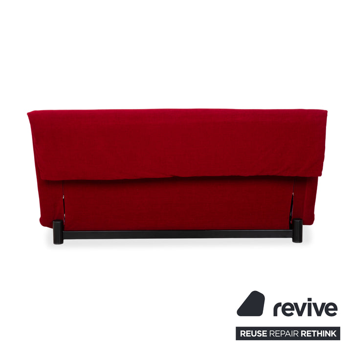 Ligne Roset Multy Tissu Rouge Blanc Crème Canapé Trois Places Fonction Manuelle Canapé-lit Nouvelle Housse