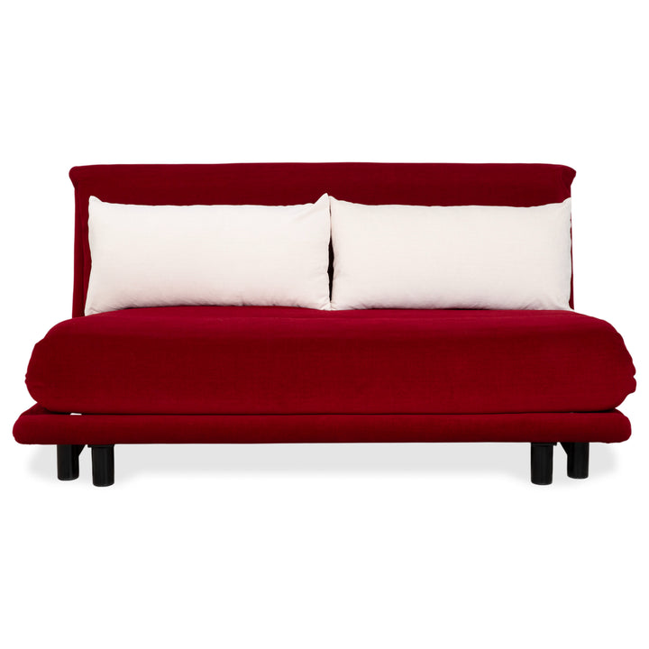 Ligne Roset Multy Tissu Rouge Blanc Crème Canapé Trois Places Fonction Manuelle Canapé-lit Nouvelle Housse