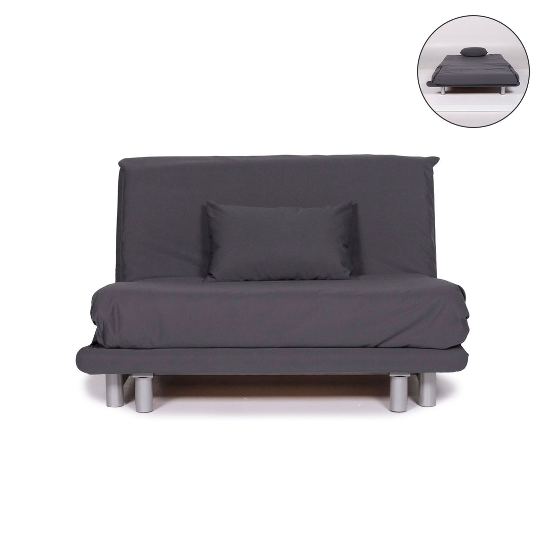 ligne roset Multy stoffen slaapbank antraciet grijs bank 1,5-zits tweezitsfunctie slaapfunctie bank #10129