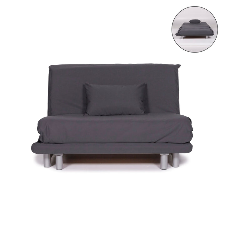 ligne roset Multy stoffen slaapbank antraciet grijs bank 1,5-zits tweezitsfunctie slaapfunctie bank #10129