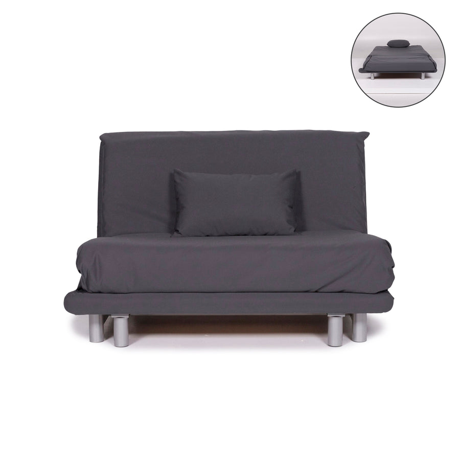 ligne roset Multy stoffen slaapbank antraciet grijs bank 1,5-zits tweezitsfunctie slaapfunctie bank #10129