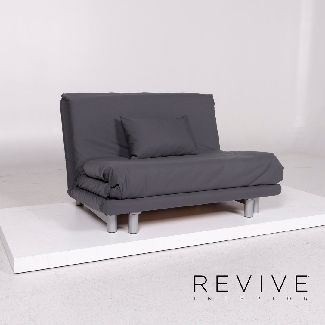 ligne roset Multy stoffen slaapbank antraciet grijs bank 1,5-zits tweezitsfunctie slaapfunctie bank #10129