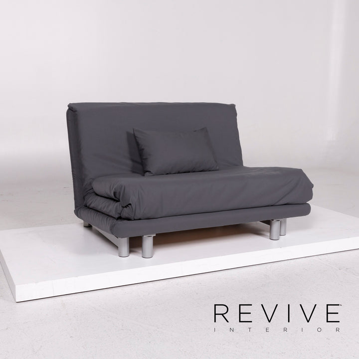 ligne roset Multy stoffen slaapbank antraciet grijs bank 1,5-zits tweezitsfunctie slaapfunctie bank #10129