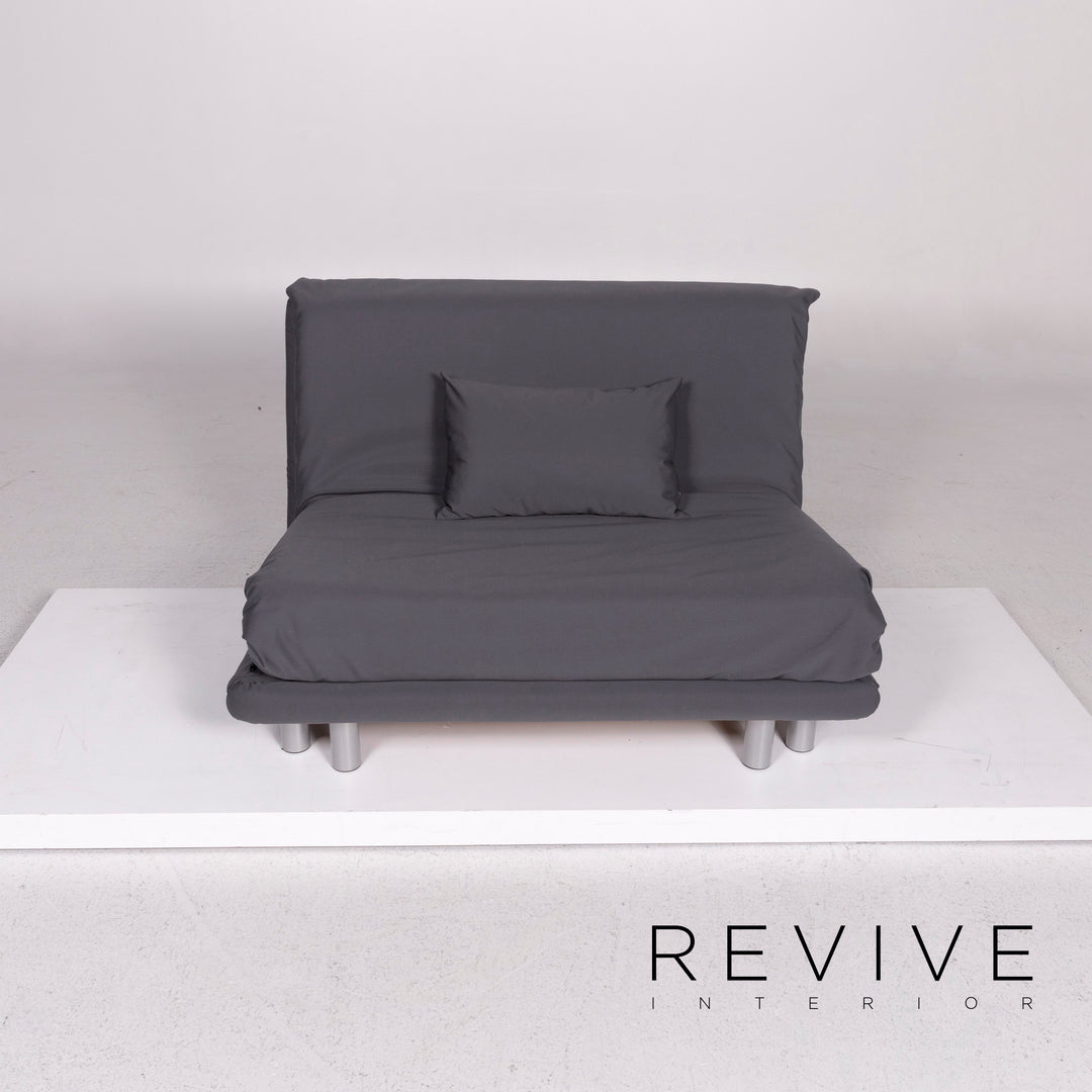 ligne roset Multy stoffen slaapbank antraciet grijs bank 1,5-zits tweezitsfunctie slaapfunctie bank #10129