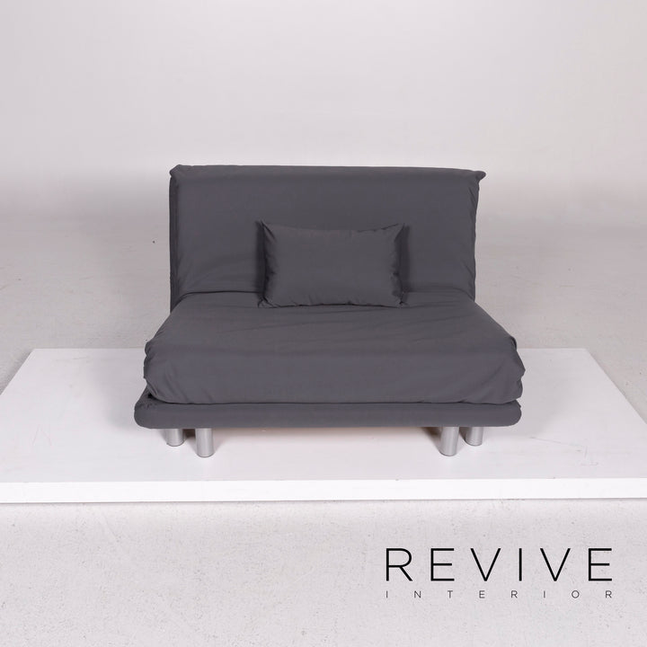 ligne roset Multy stoffen slaapbank antraciet grijs bank 1,5-zits tweezitsfunctie slaapfunctie bank #10129