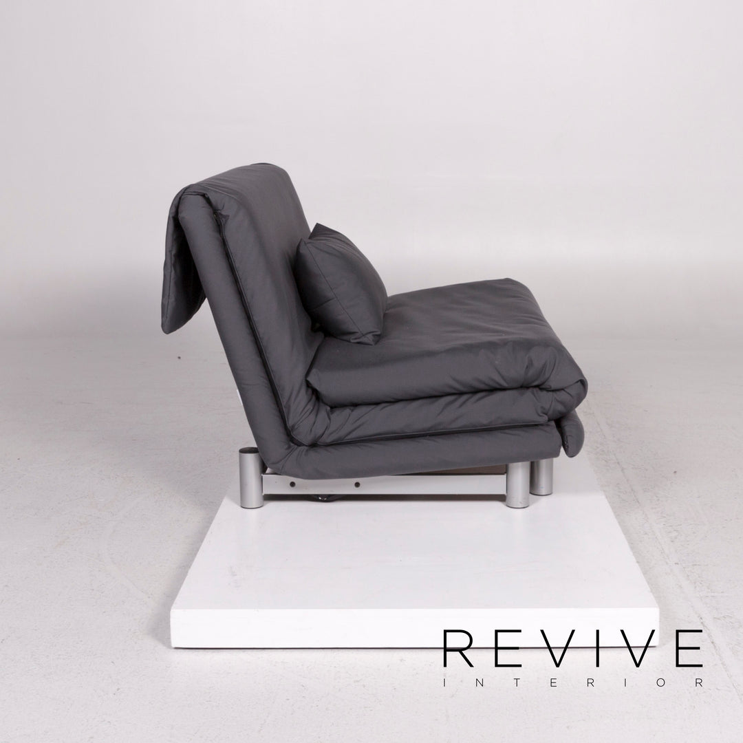 ligne roset Multy stoffen slaapbank antraciet grijs bank 1,5-zits tweezitsfunctie slaapfunctie bank #10129