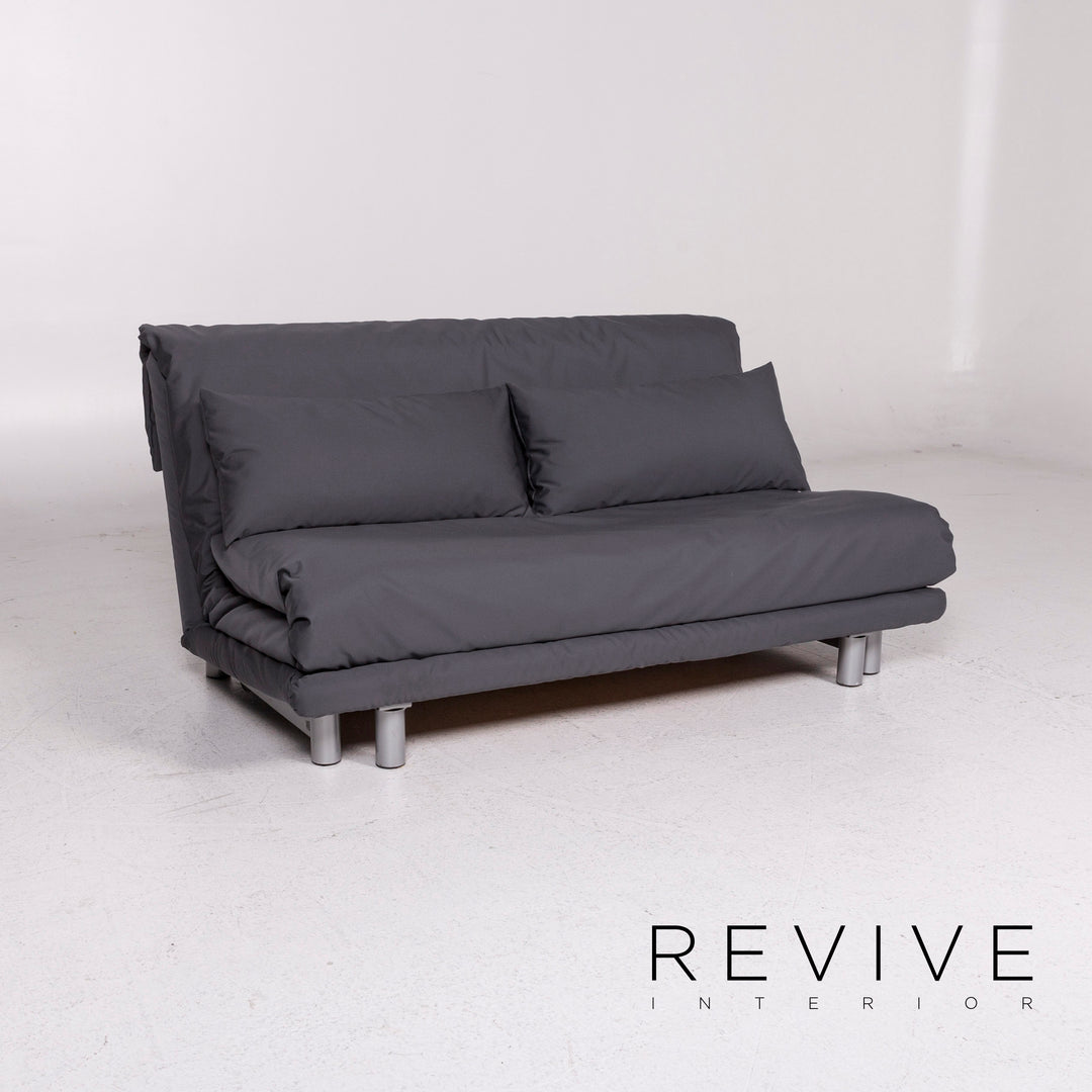Canapé convertible en tissu Ligne Roset Multy gris anthracite canapé trois places fonction couchage canapé housse neuve