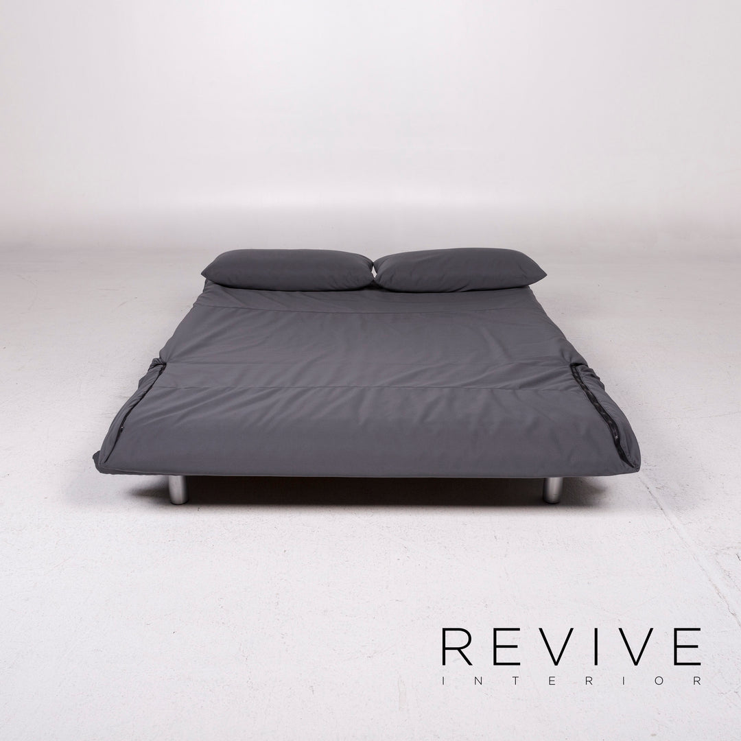 Canapé convertible en tissu Ligne Roset Multy gris anthracite canapé trois places fonction couchage canapé housse neuve