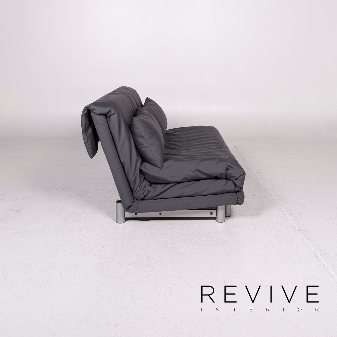 Canapé convertible en tissu Ligne Roset Multy gris anthracite canapé trois places fonction couchage canapé housse neuve