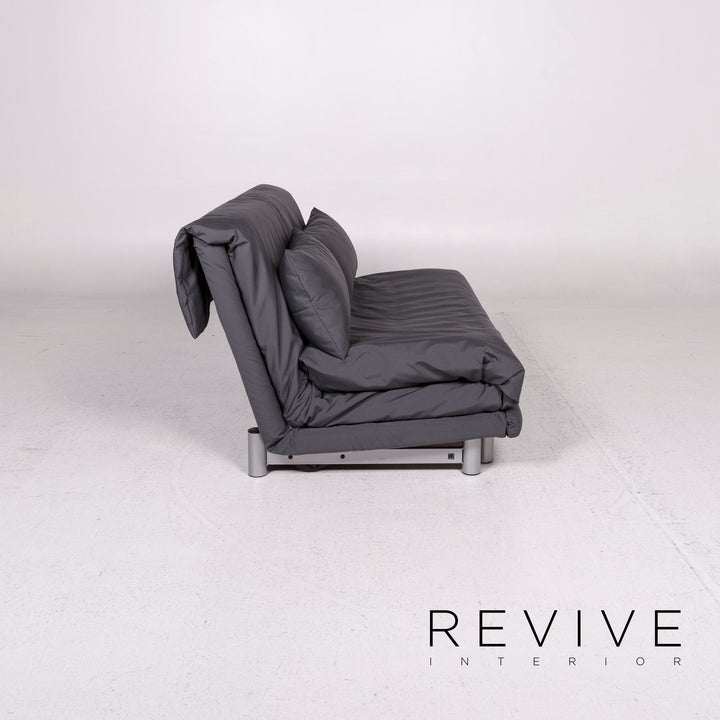 Canapé convertible en tissu Ligne Roset Multy gris anthracite canapé trois places fonction couchage canapé housse neuve