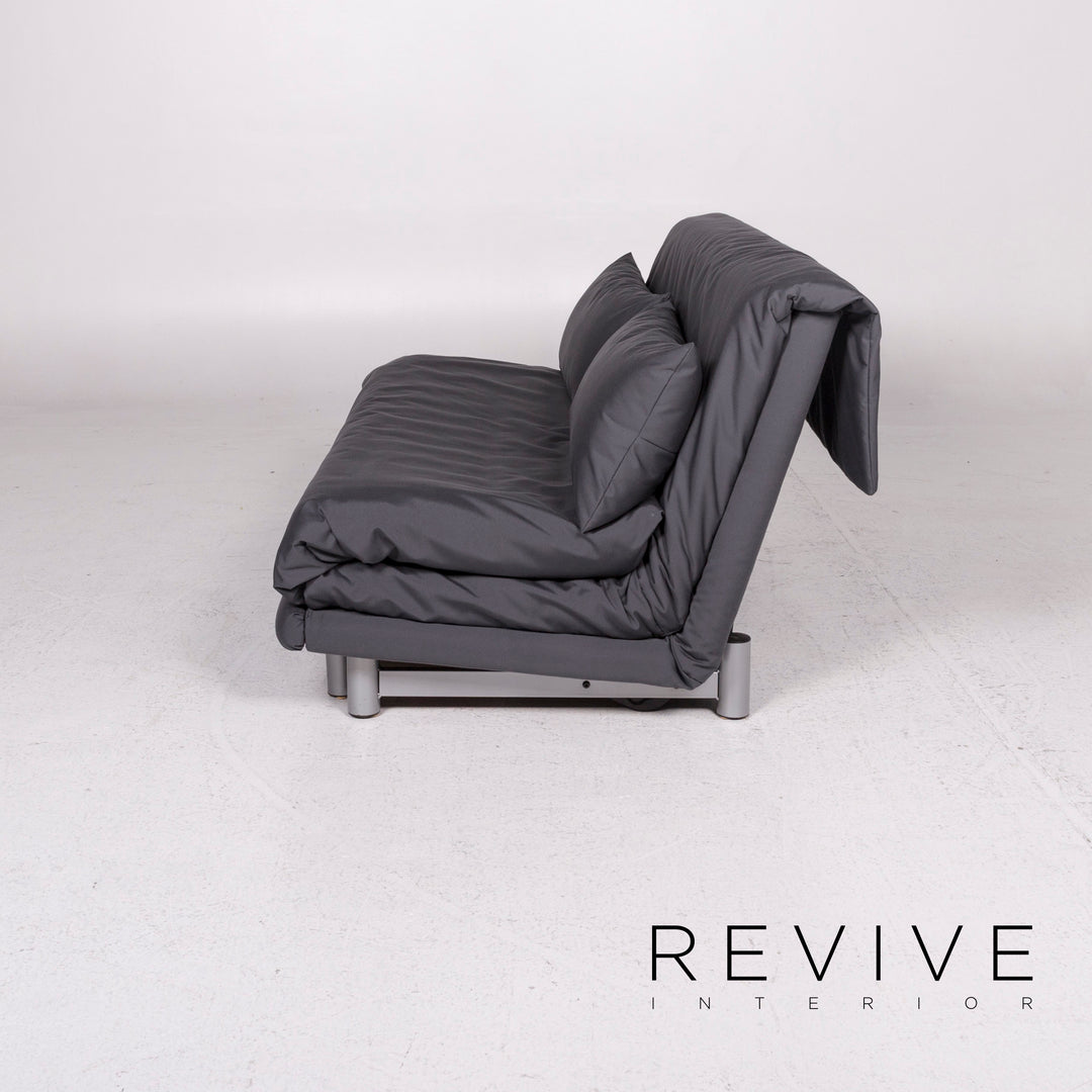 Canapé convertible en tissu Ligne Roset Multy gris anthracite canapé trois places fonction couchage canapé housse neuve