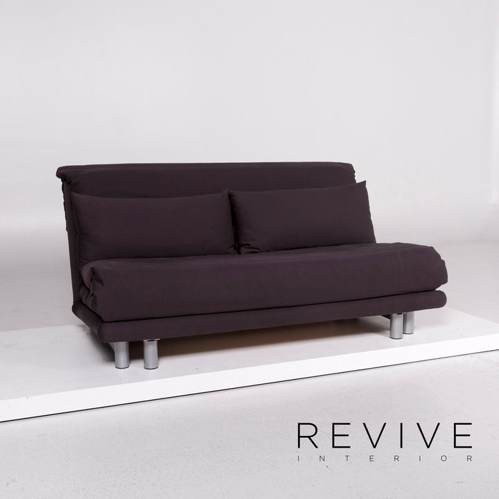 Ligne roset Multy tissu canapé lit trois places anthracite fonction sommeil canapé #11580