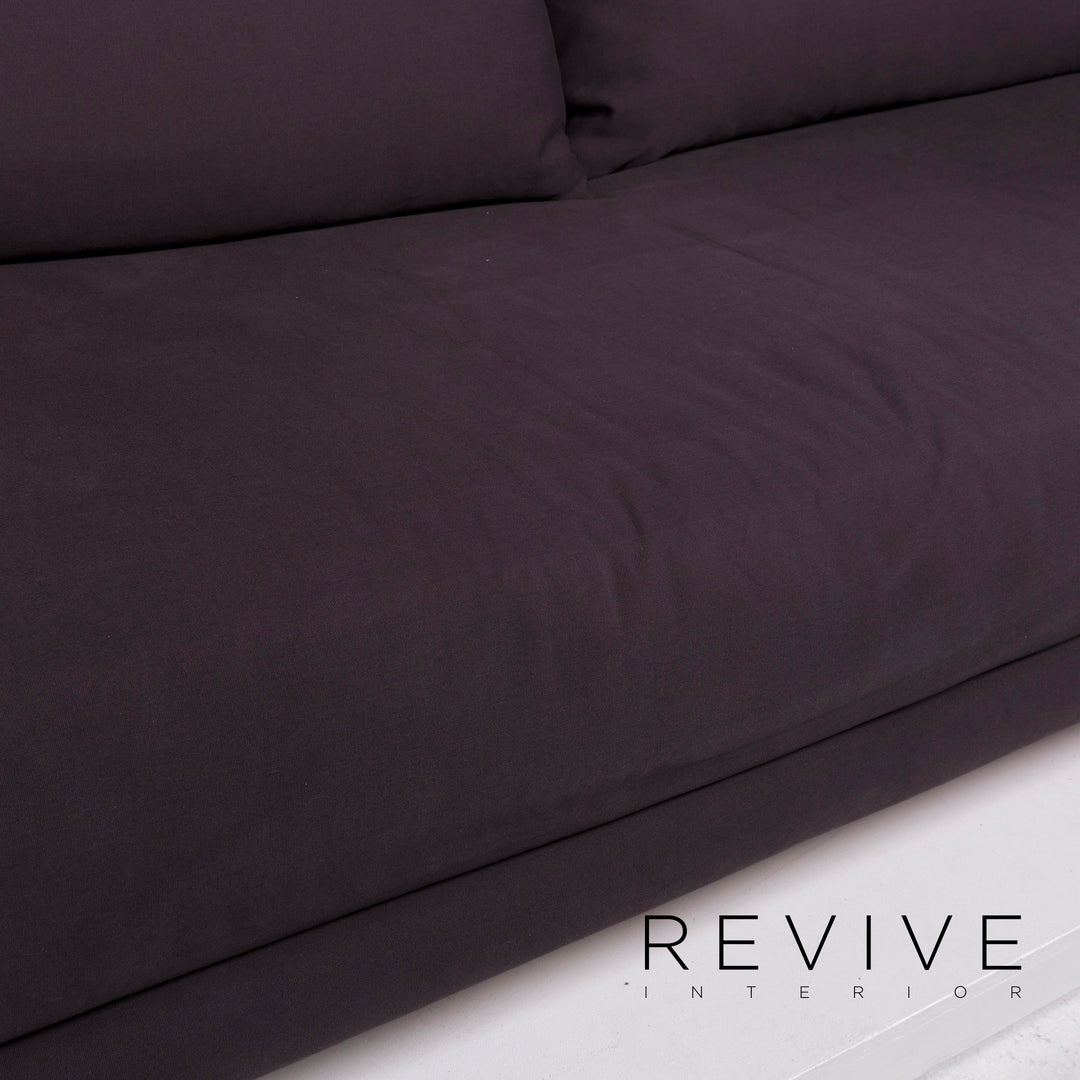 Ligne roset Multy tissu canapé lit trois places anthracite fonction sommeil canapé #11580