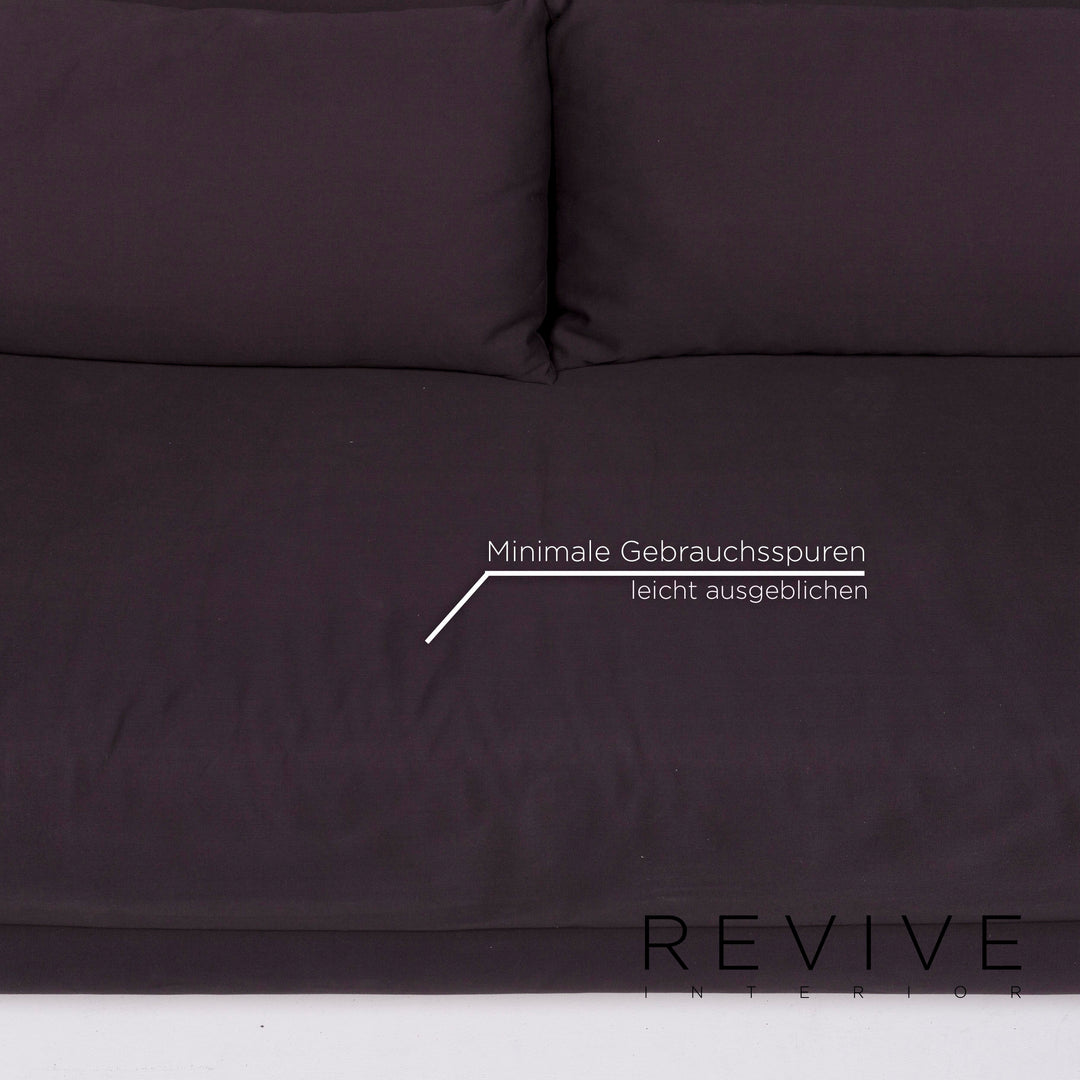 Ligne roset Multy tissu canapé lit trois places anthracite fonction sommeil canapé #11580