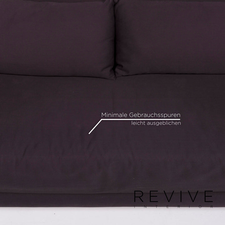 Ligne roset Multy tissu canapé lit trois places anthracite fonction sommeil canapé #11580