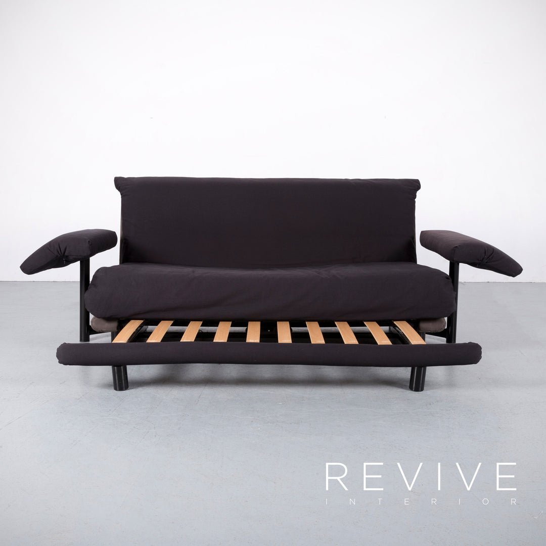 Ligne Roset Multy stoffen slaapbank bruin driezitsbank incl. armleuningen