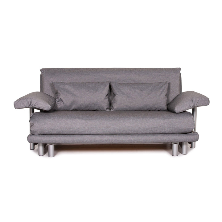 Canapé-lit en tissu Ligne Roset Multy, gris, avec fonction couchage.