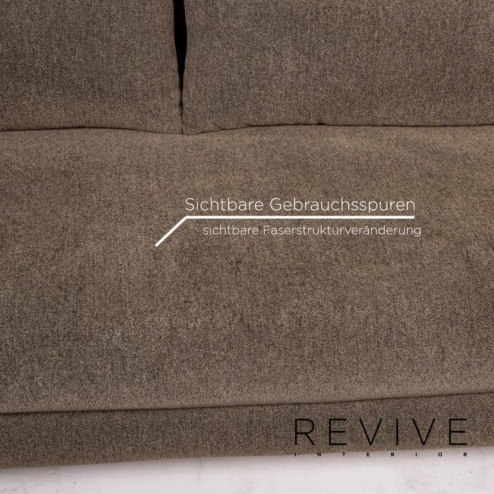 Ligne roset Multy tissu canapé lit gris gris vert canapé trois places fonction sommeil fonction canapé #15322