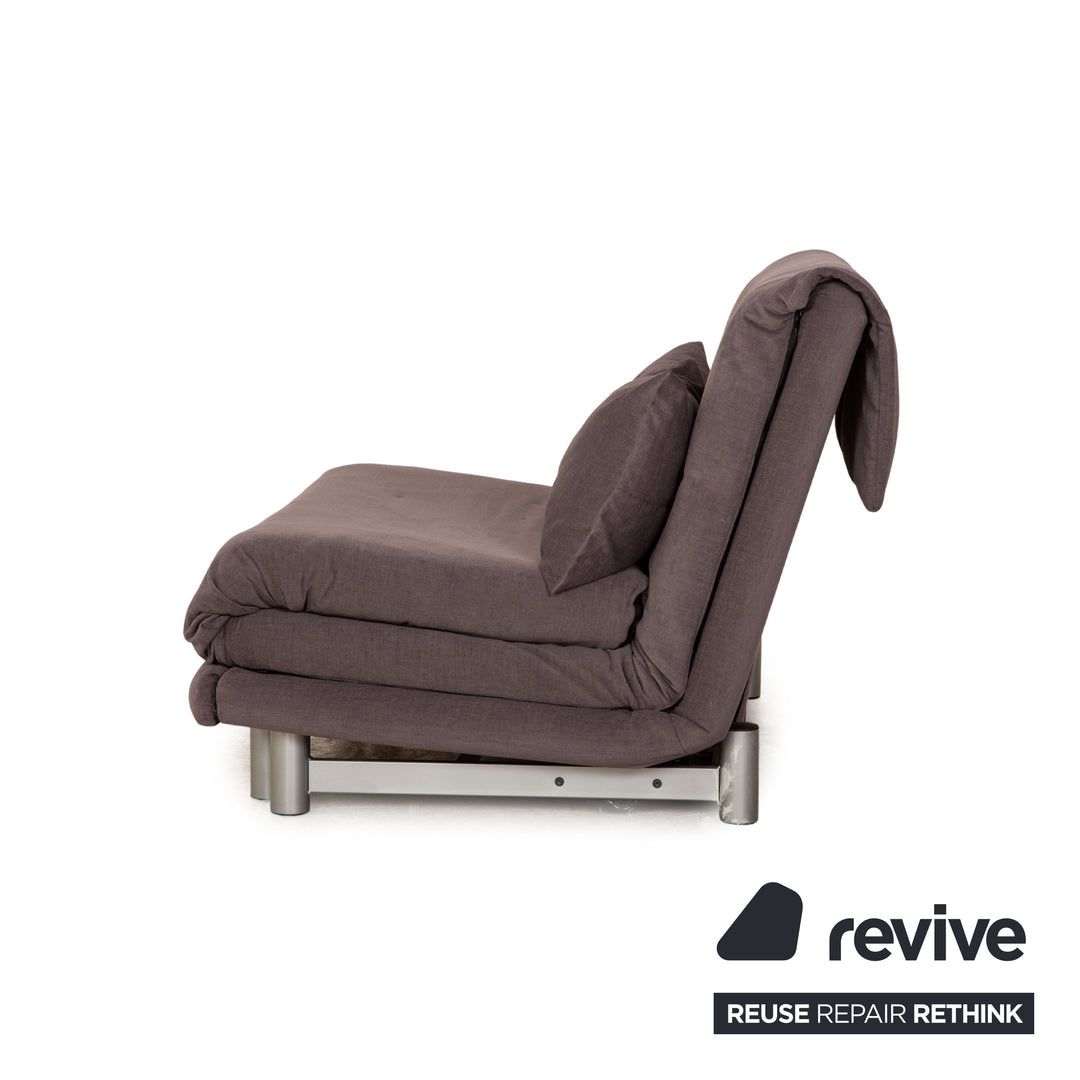 Ligne roset Canapé lit en tissu Multy gris canapé 2 places fonction sommeil canapé