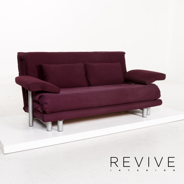ligne roset Multy Stoff Dreisitzer Schlafsofa Lila Sofa Funktion Schlaffunktion inkl. Armlehnen