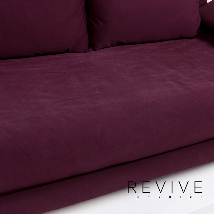 ligne roset Multy Stoff Dreisitzer Schlafsofa Lila Sofa Funktion Schlaffunktion inkl. Armlehnen