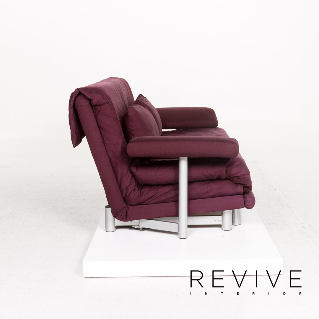 ligne roset Multy Stoff Dreisitzer Schlafsofa Lila Sofa Funktion Schlaffunktion inkl. Armlehnen