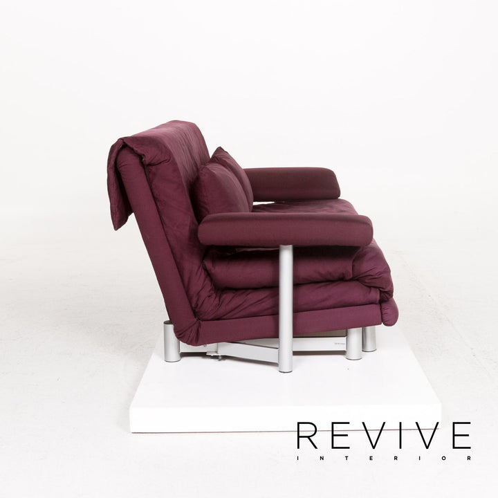 ligne roset Multy Stoff Dreisitzer Schlafsofa Lila Sofa Funktion Schlaffunktion inkl. Armlehnen