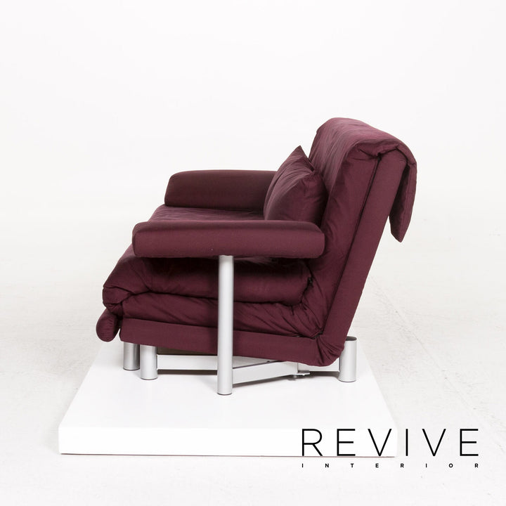 ligne roset Multy Stoff Dreisitzer Schlafsofa Lila Sofa Funktion Schlaffunktion inkl. Armlehnen