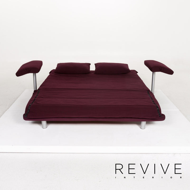 ligne roset Multy Stoff Dreisitzer Schlafsofa Lila Sofa Funktion Schlaffunktion inkl. Armlehnen