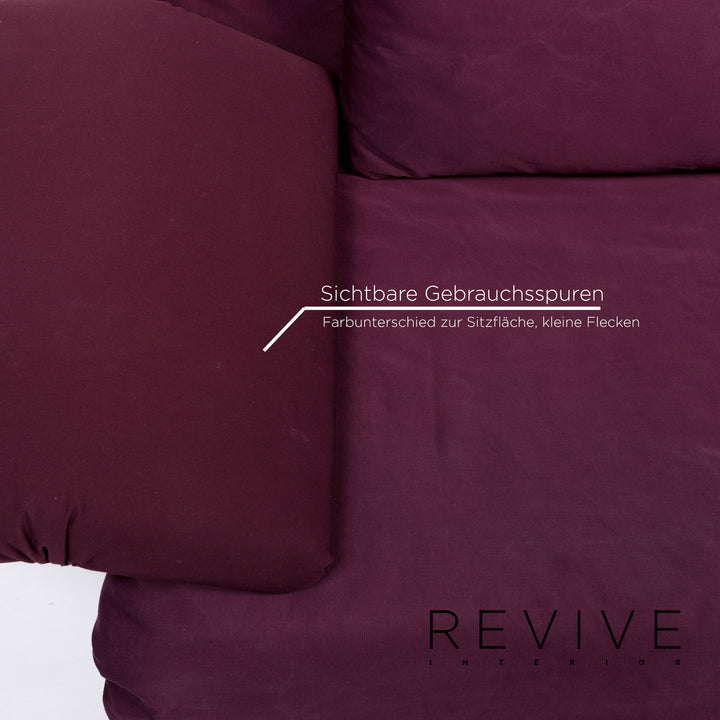 ligne roset Multy Stoff Dreisitzer Schlafsofa Lila Sofa Funktion Schlaffunktion inkl. Armlehnen