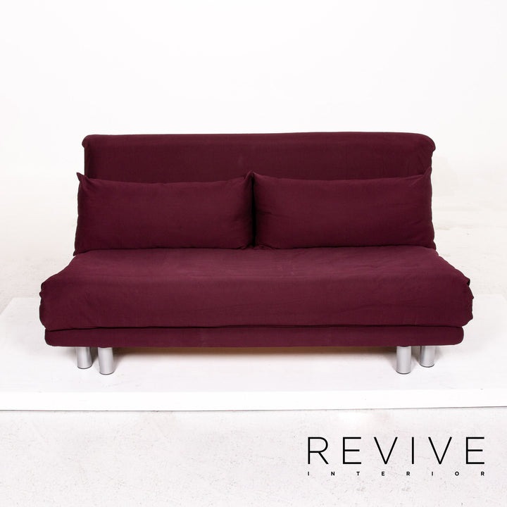 ligne roset Multy fabric sofa bed purple sofa sleep function couch #13608