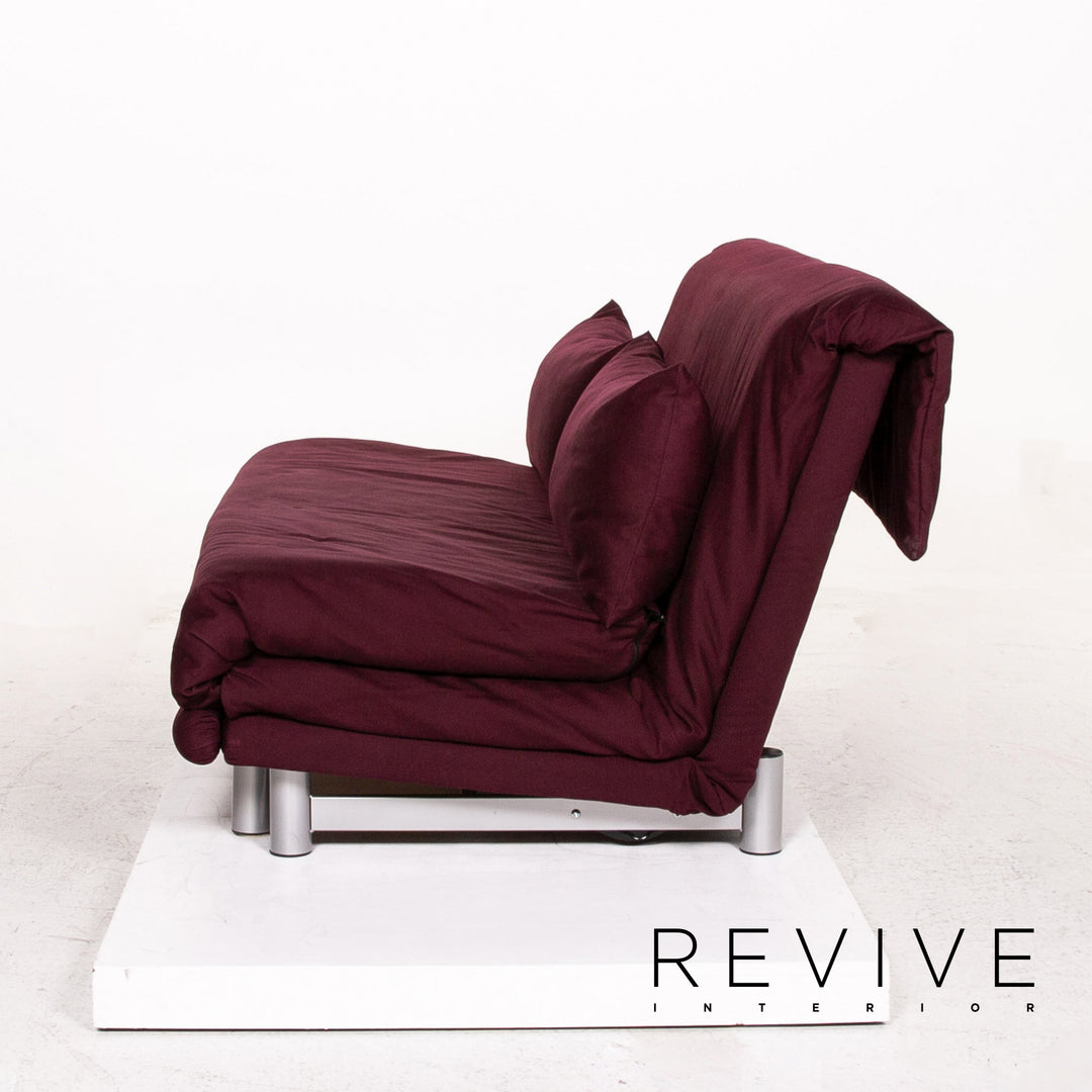 ligne roset Multy fabric sofa bed purple sofa sleep function couch #13608