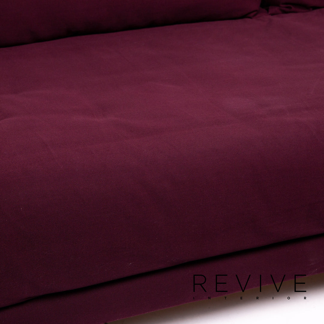ligne roset Multy fabric sofa bed purple sofa sleep function couch #13608