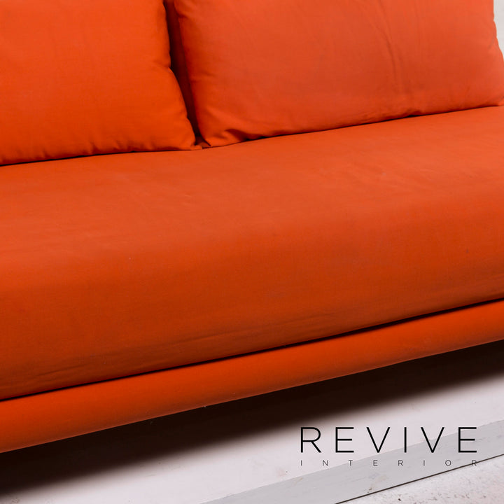 ligne roset Multy Stoff Schlafsofa Orange Sofa Dreisitzer Schlaffunktion Funktion Couch #12206