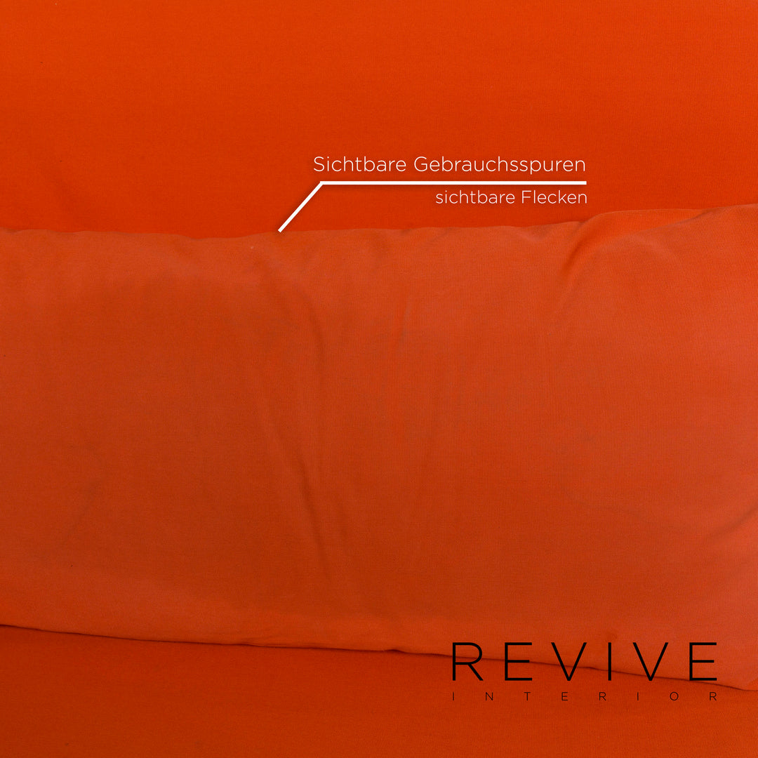ligne roset Multy stoffen slaapbank oranje bank driezits slaapfunctie functie bank #12206