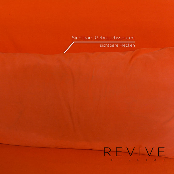 ligne roset Multy stoffen slaapbank oranje bank driezits slaapfunctie functie bank #12206